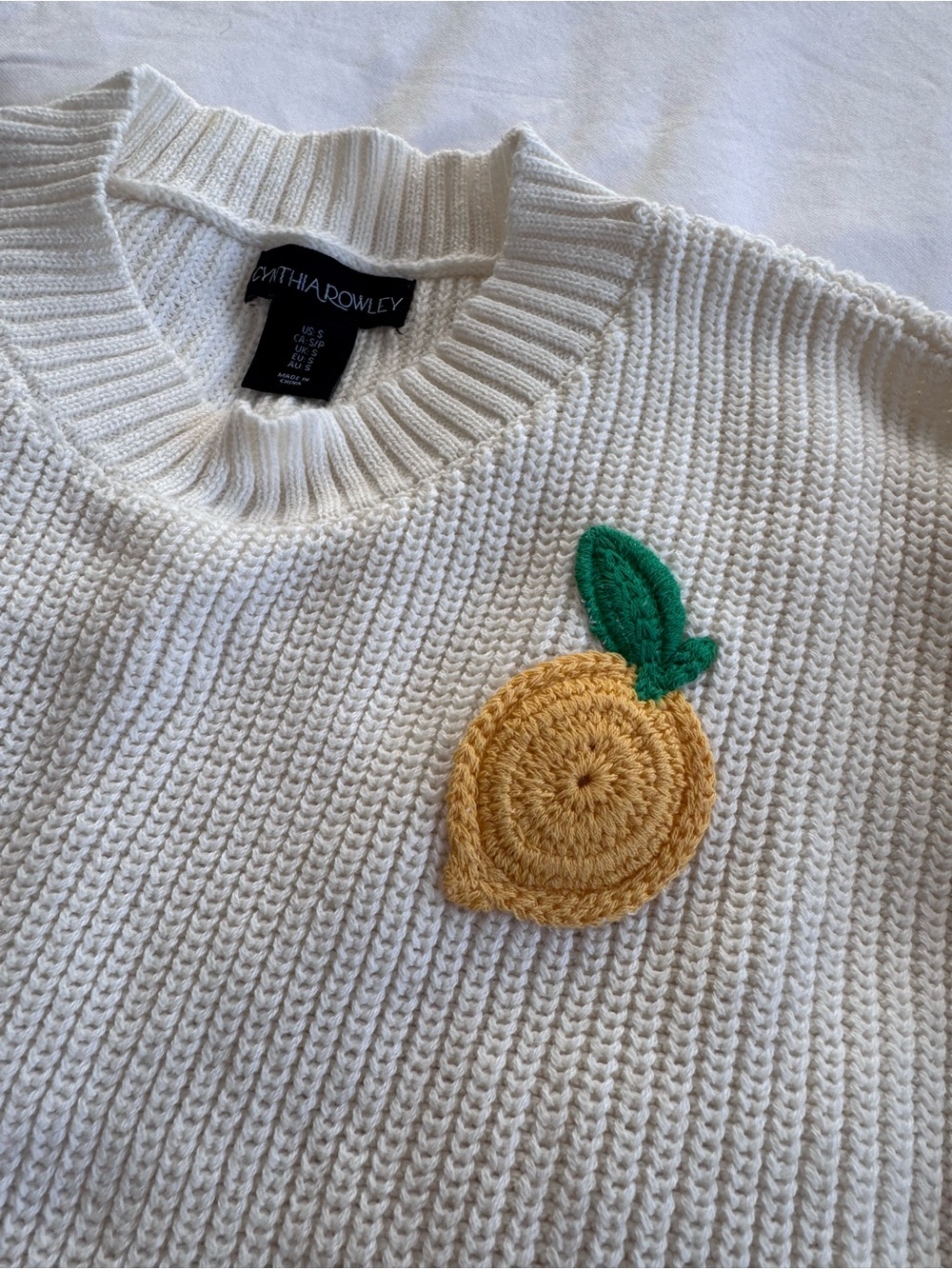 Cynthia Rowley Lemon Sweater - Picture 2 of 3